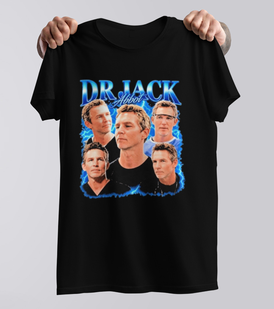 Dr Jack Abbot Multiple Faces Collage T-Shirt