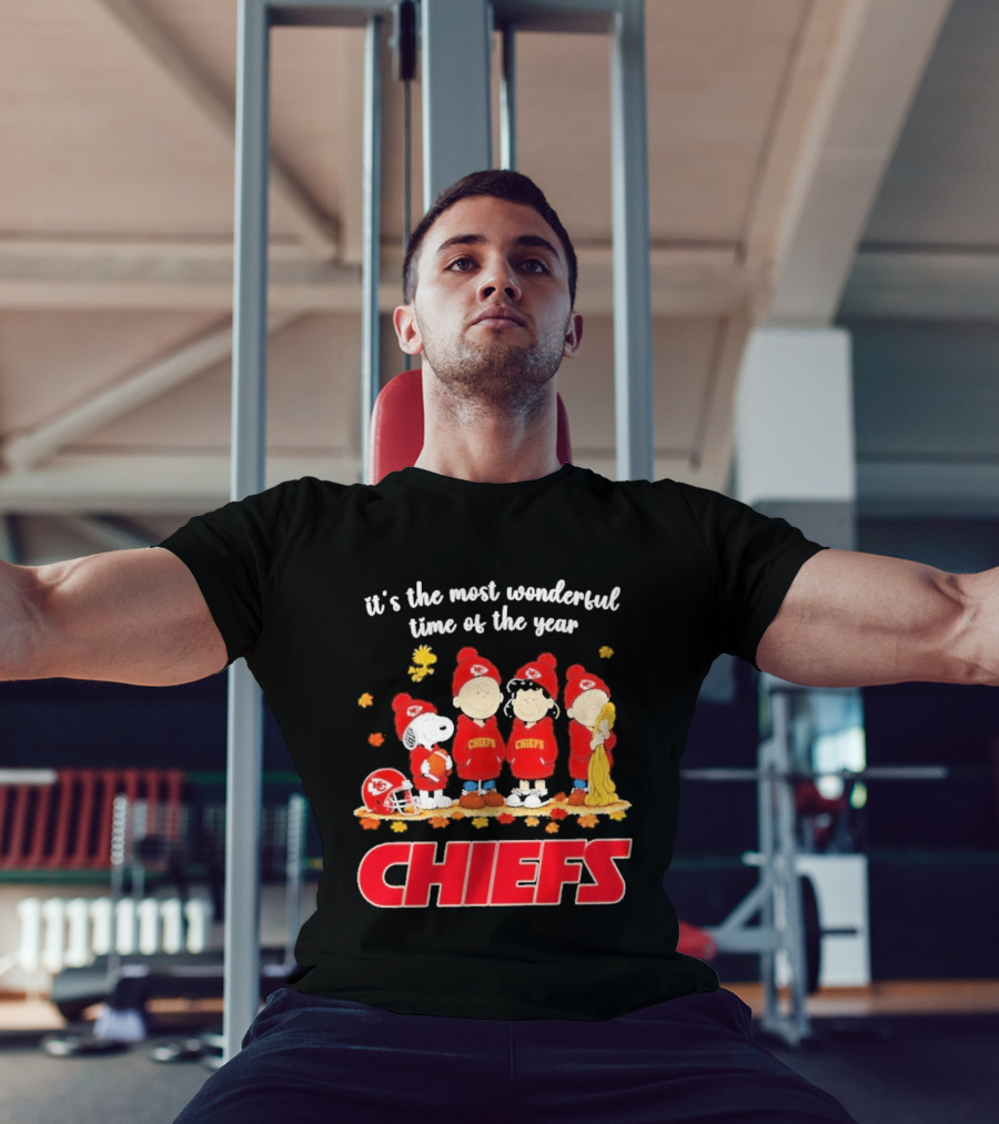 It's The Most Wonderful Time Peanuts Chiefs Halloween 2026 T-Shirt