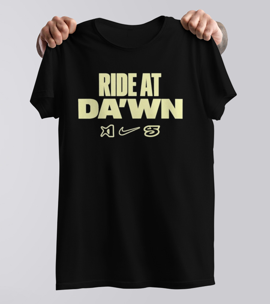 Ride At DA'WN Travis Scott Nike Cactus Jack Collaboration T-Shirt