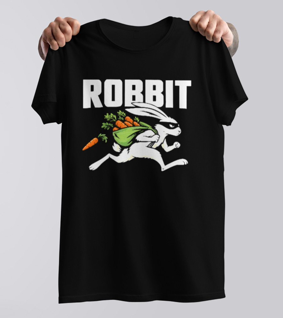 Robbit Rabbit Thief Robber Bunny With Carrots T-Shirt