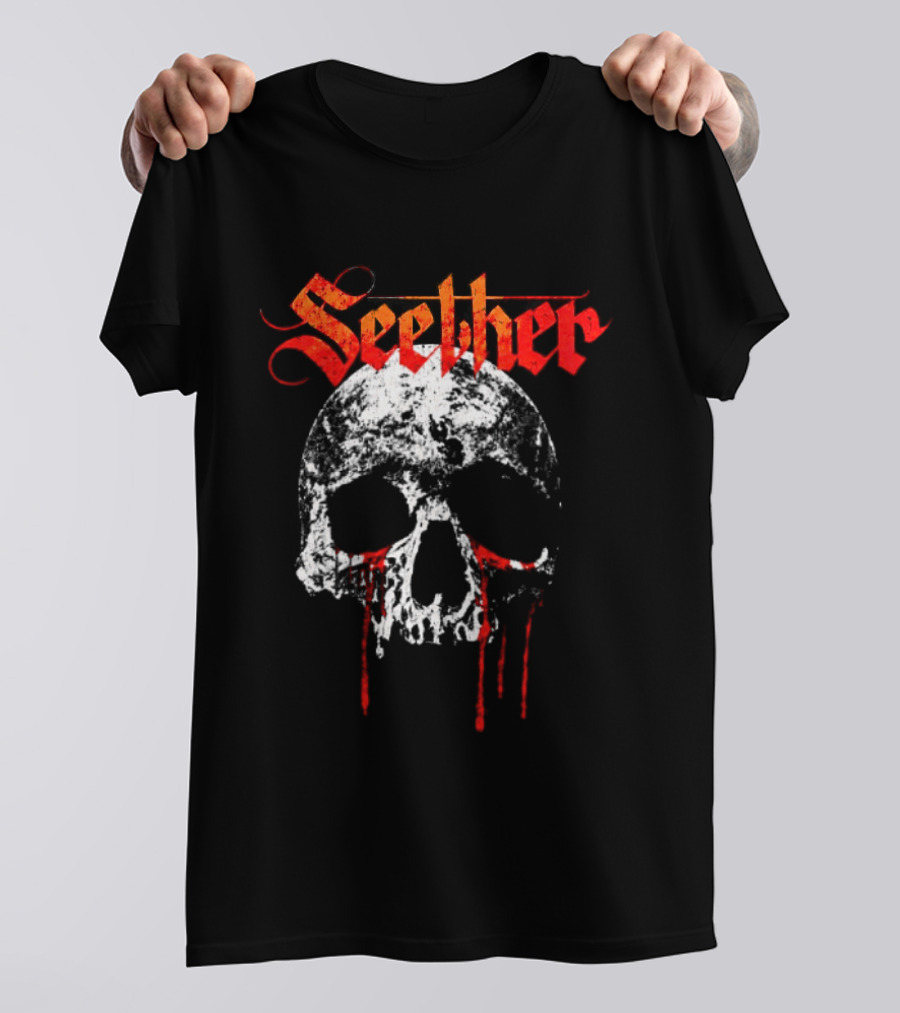 Seether Break The Cycle Tour 2026 North America Bloody Skull T-Shirt