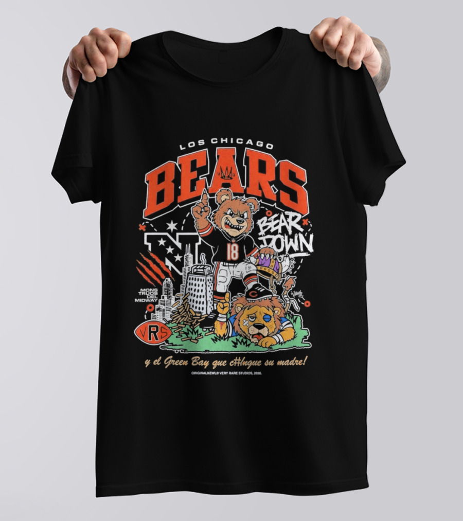 Los Chicago Bears Bear Down Bootleg Diss T-Shirt