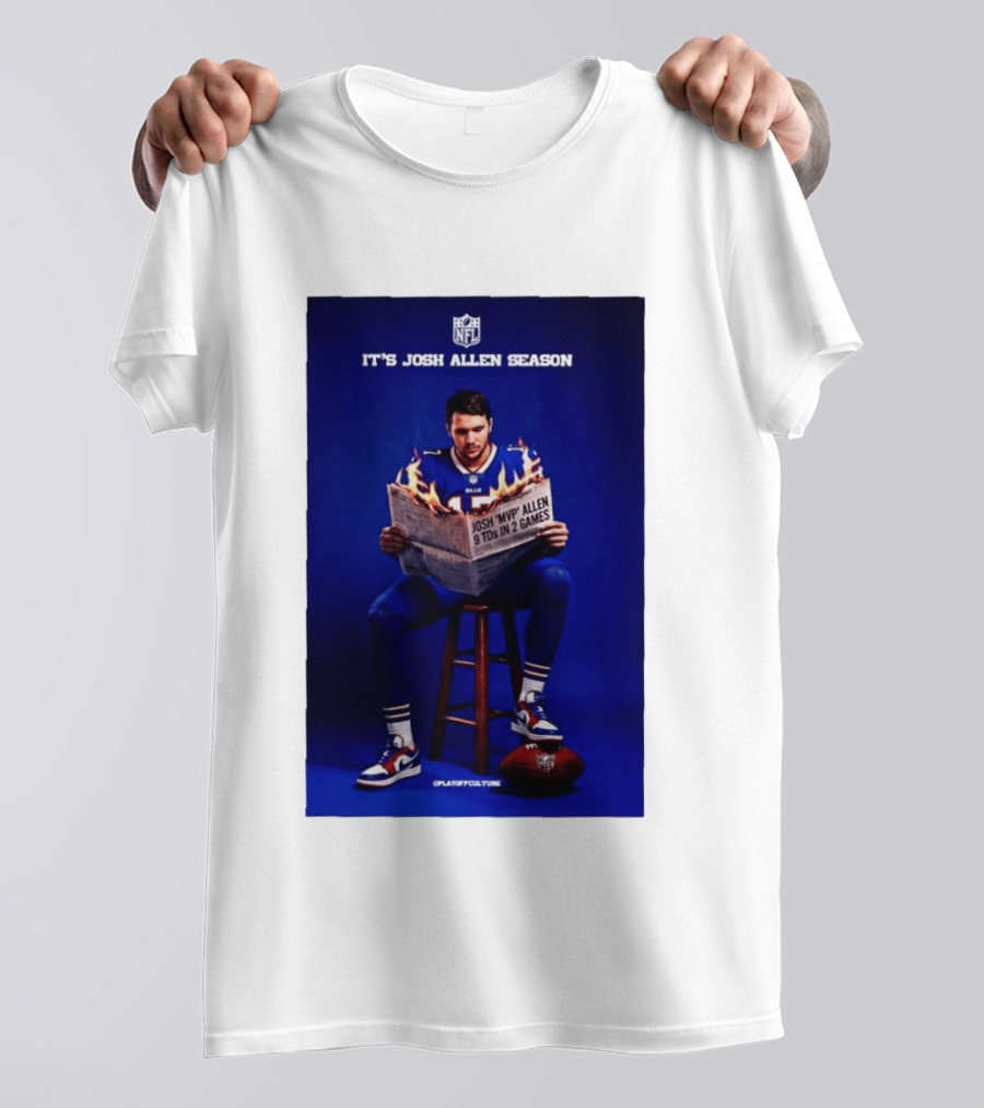 Josh Allen Season Buffalo Bills MVP 9 TDs NFL Football T-Shirt