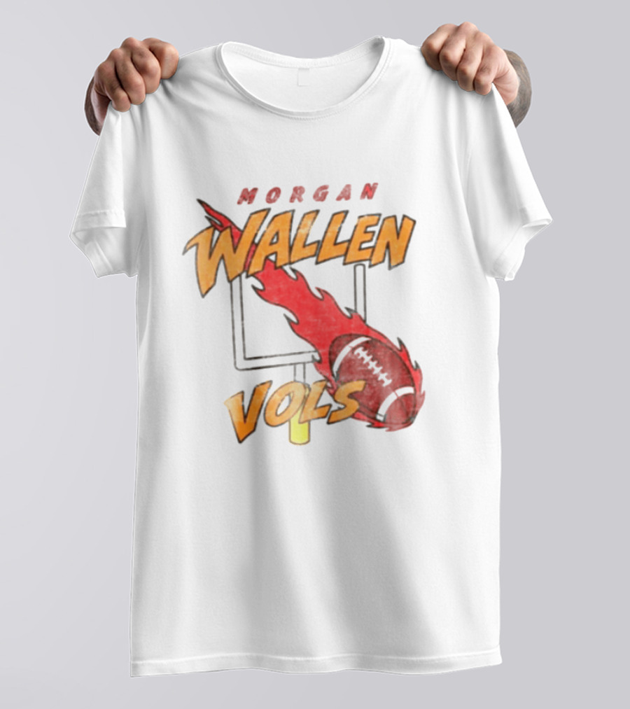 Morgan Wallen Vols Football Flame T-Shirt