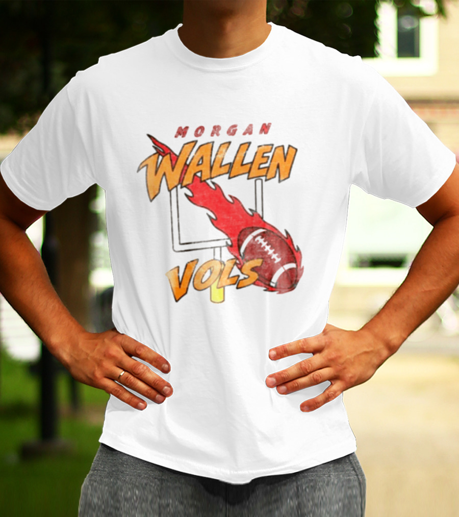 Morgan Wallen Vols Football Flame T-Shirt
