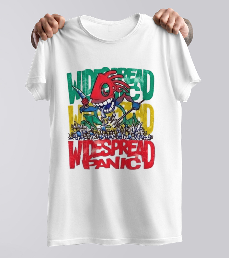 Widespread Panic Wilmington NC Kaiju Note Eater T-Shirt