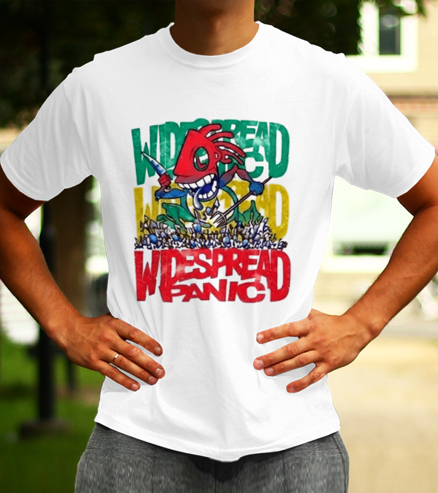 Widespread Panic Wilmington NC Kaiju Note Eater T-Shirt