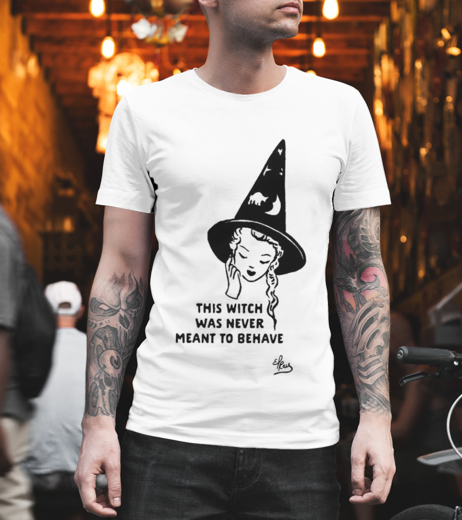 Witch Hat Girl This Witch Was Never Meant To Behave Aesthetic T-Shirt