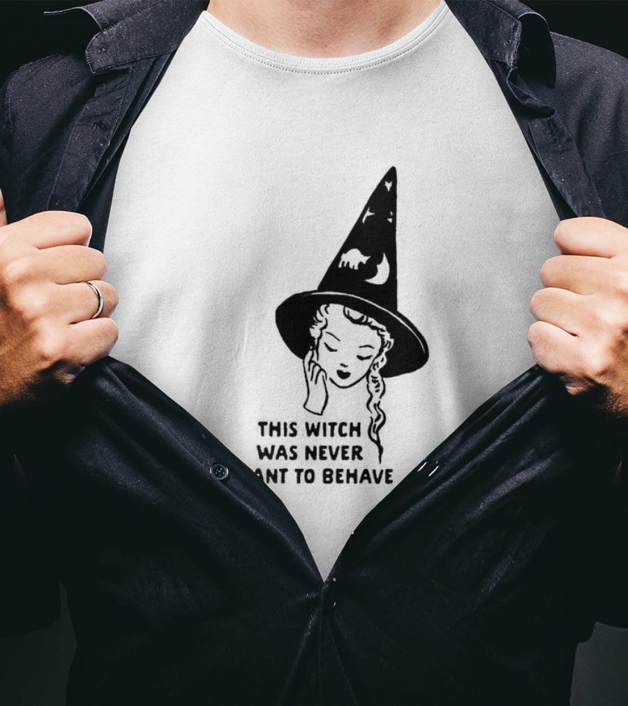 Witch Hat Girl This Witch Was Never Meant To Behave Aesthetic T-Shirt