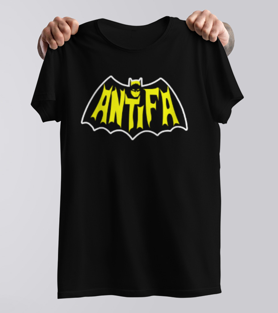Antifa Batman Logo Style Comic T-Shirt