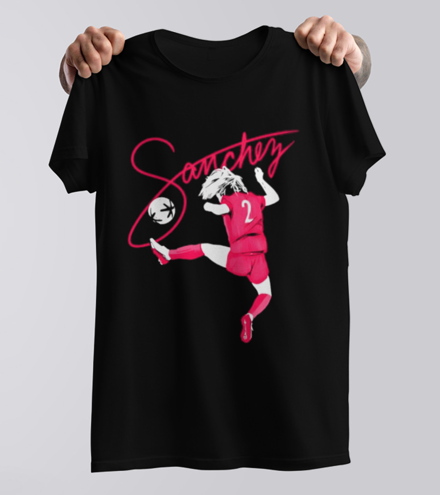 Sanchez Number 2 Soccer Player Kick T-Shirt