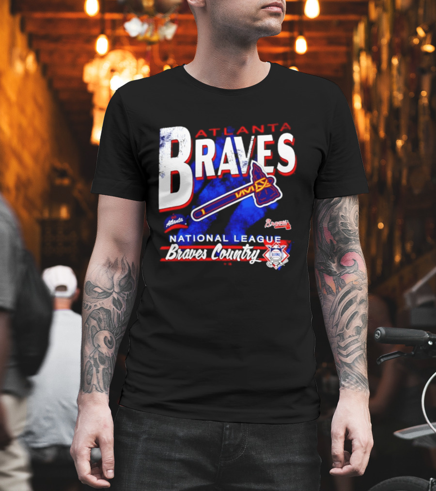 Atlanta Braves National League Braves Country Vintage Tomahawk Iconic Team Spirit T-Shirt