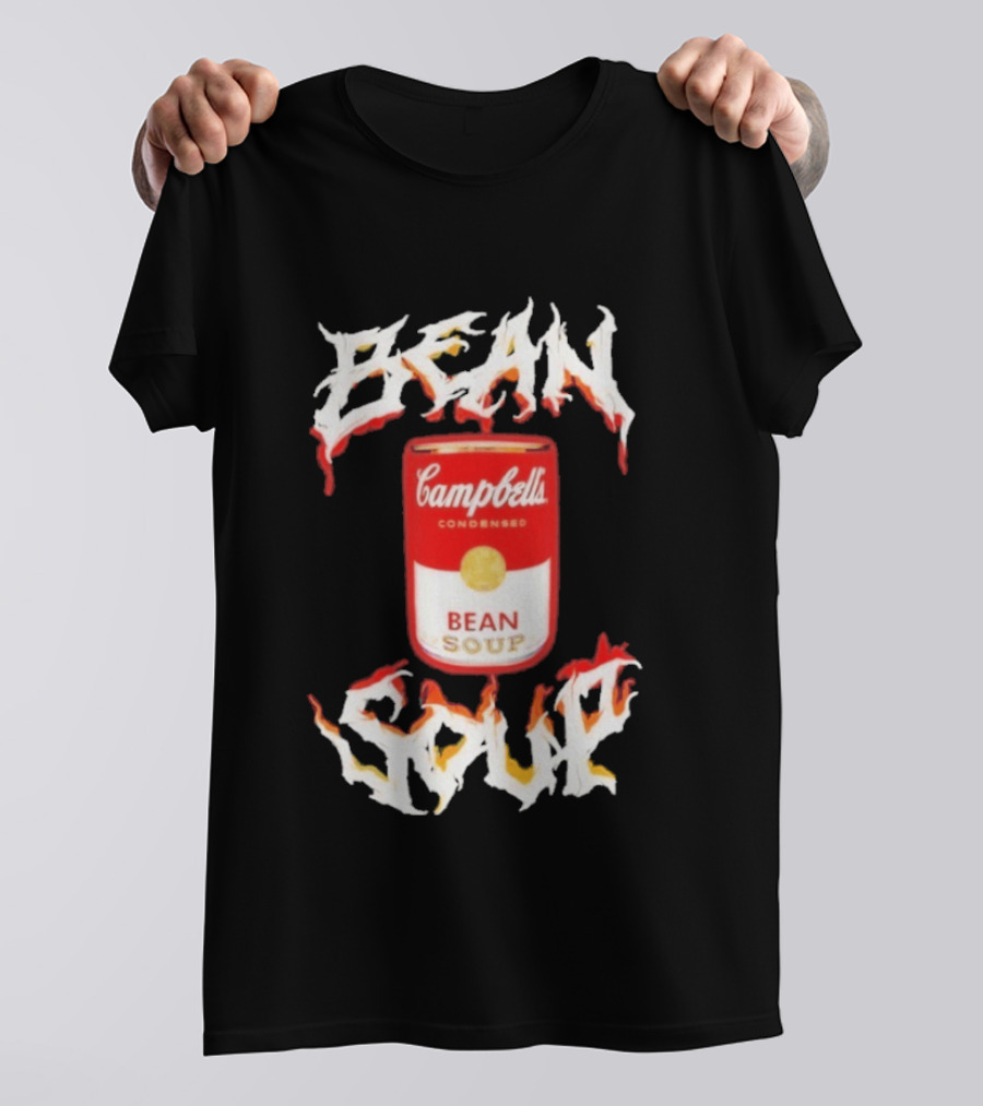 Campbell's Condensed Bean Soup Can With Flame T-Shirt