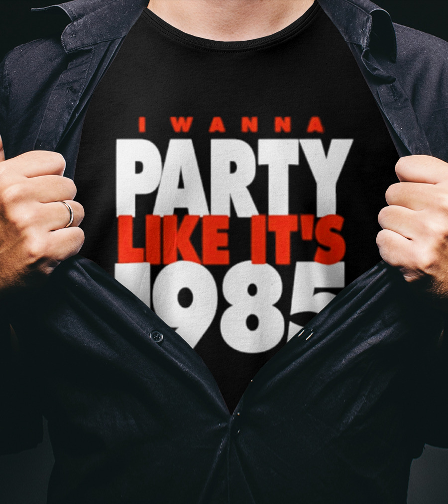 Chicago Bears I Wanna Party Like It's 1985 Retro Nostalgia T-Shirt