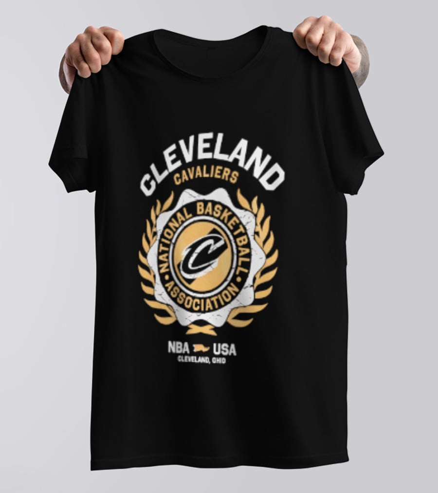 Cleveland Cavaliers National Basketball Association Laurel Crest NBA USA 2026 T-Shirt