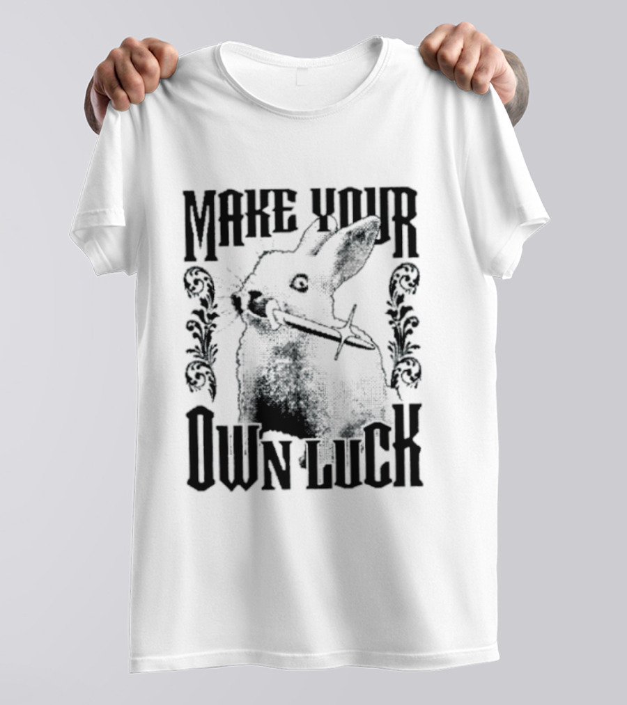Make Your Own Luck Rabbit Knife T-Shirt