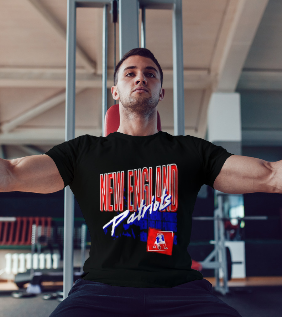 New England Patriots Red White Team Sports T-Shirt