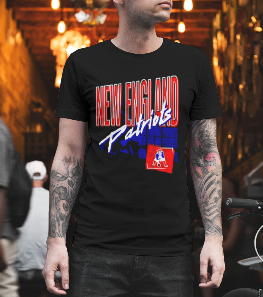New England Patriots Red White Team Sports T-Shirt