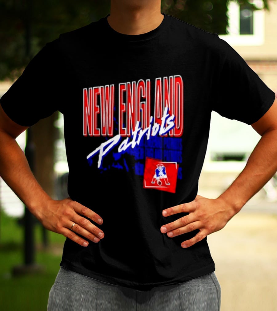 New England Patriots Red White Team Sports T-Shirt