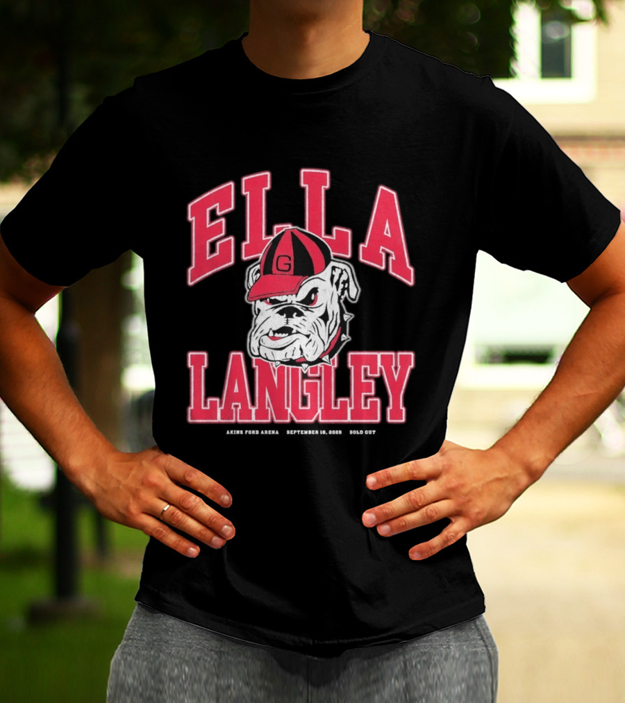 Georgia Bulldogs Ella Langley The Dandelion Tour 2026 Akins Ford Arena September 19 Bulldog T-Shirt