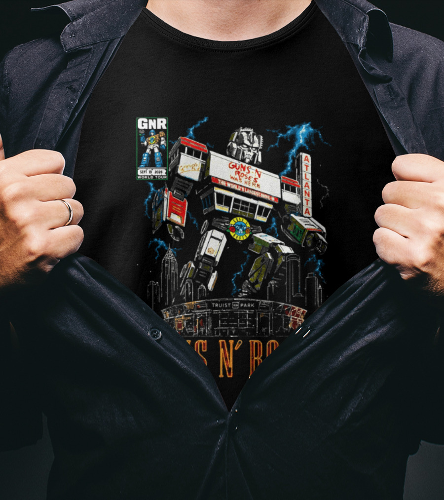 Guns N Roses Truist Park Atlanta GA 2026 Megazord Event September 19 T-Shirt