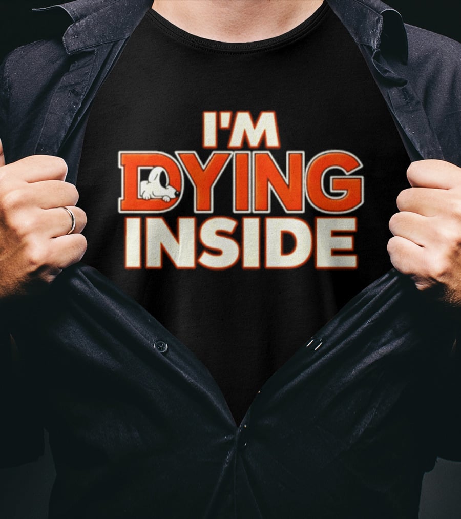 I'm Dying Inside Dead Horse Upside Down Letter D T-Shirt
