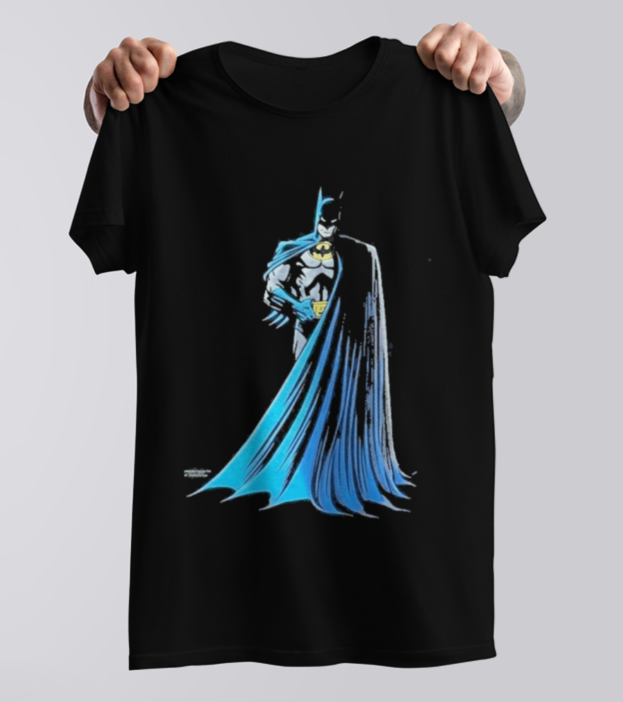 IShowSpeed 1989 Batman DC Comics Blue And Grey Cape T-Shirt