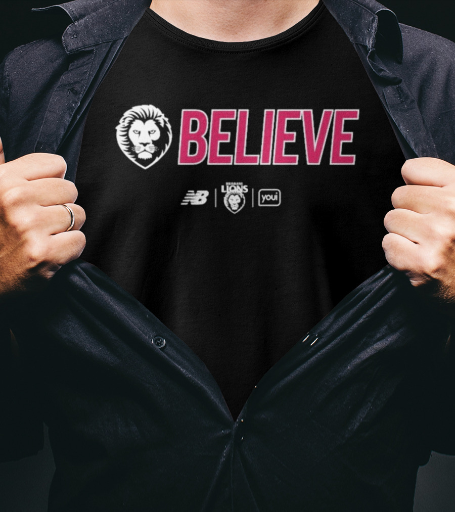 New Balance Lions BELIEVE 2026 Grand Finalist AFL You T-Shirt