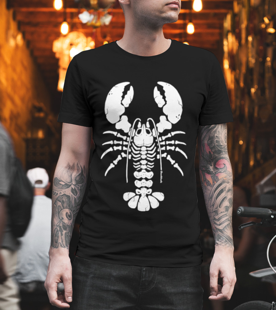 Lobstah Skeleton Halloween Lobster Bones T-Shirt