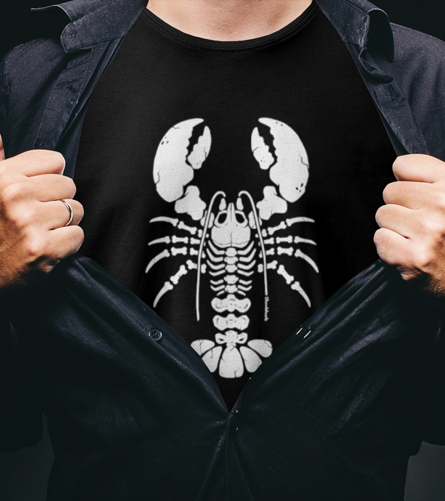 Lobstah Skeleton Halloween Lobster Bones T-Shirt