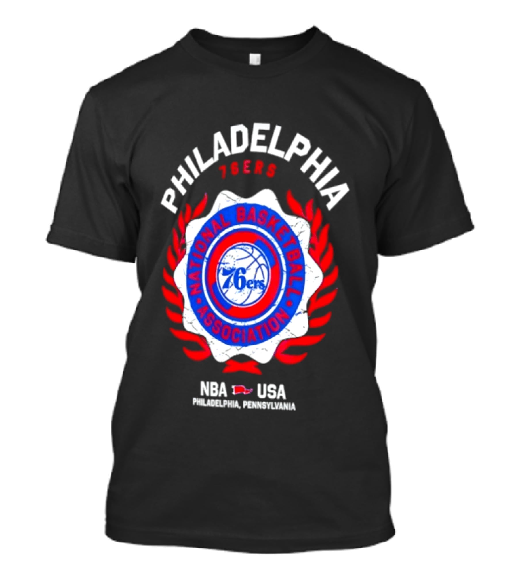 Philadelphia 76ers NBA USA National Basketball Association Laurel Crest 2026 T-Shirt