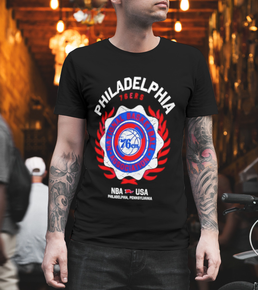 Philadelphia 76ers NBA USA National Basketball Association Laurel Crest 2026 T-Shirt