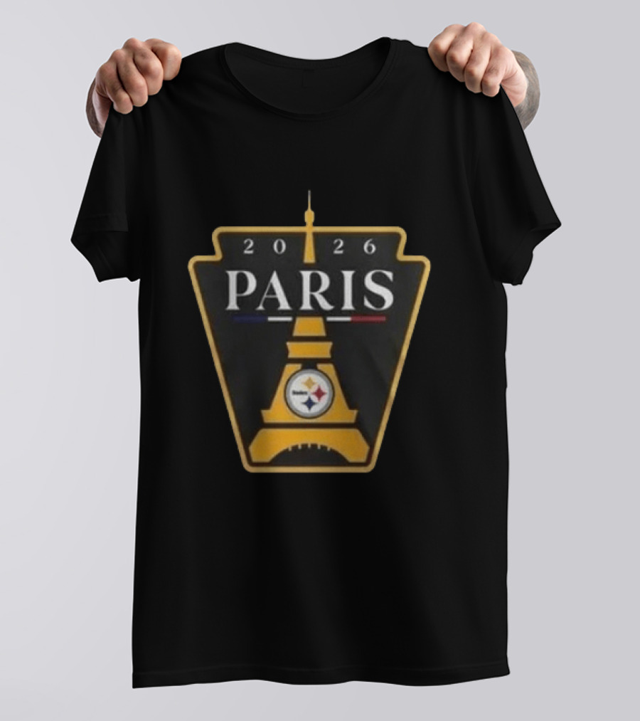 Pittsburgh Steelers 2026 Paris Eiffel Tower Event T-Shirt
