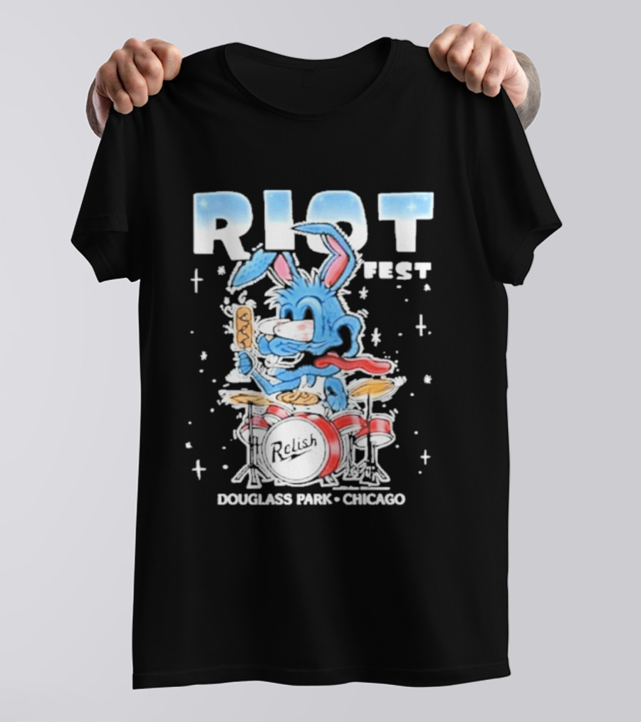 Riot Festival 2026 Douglass Park Chicago Relish Event T-Shirt