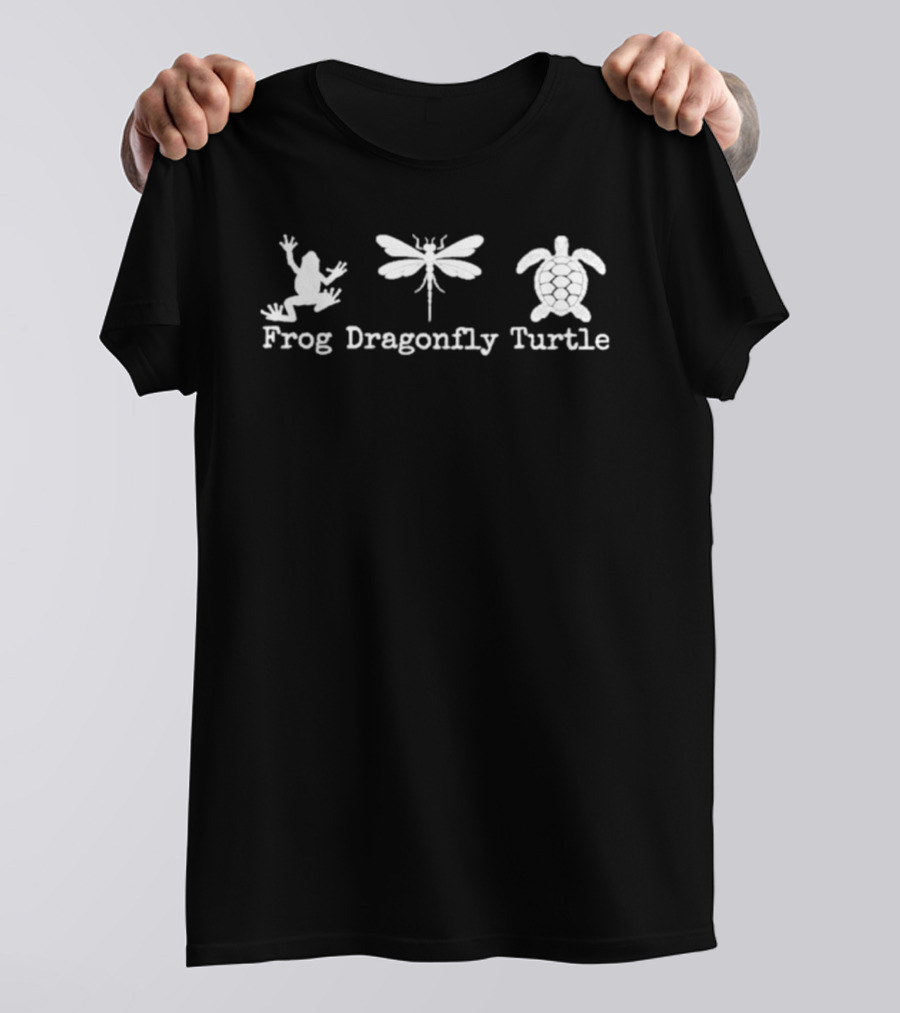 Frog Dragonfly Turtle Subtle Political Humor Men Women T-Shirt