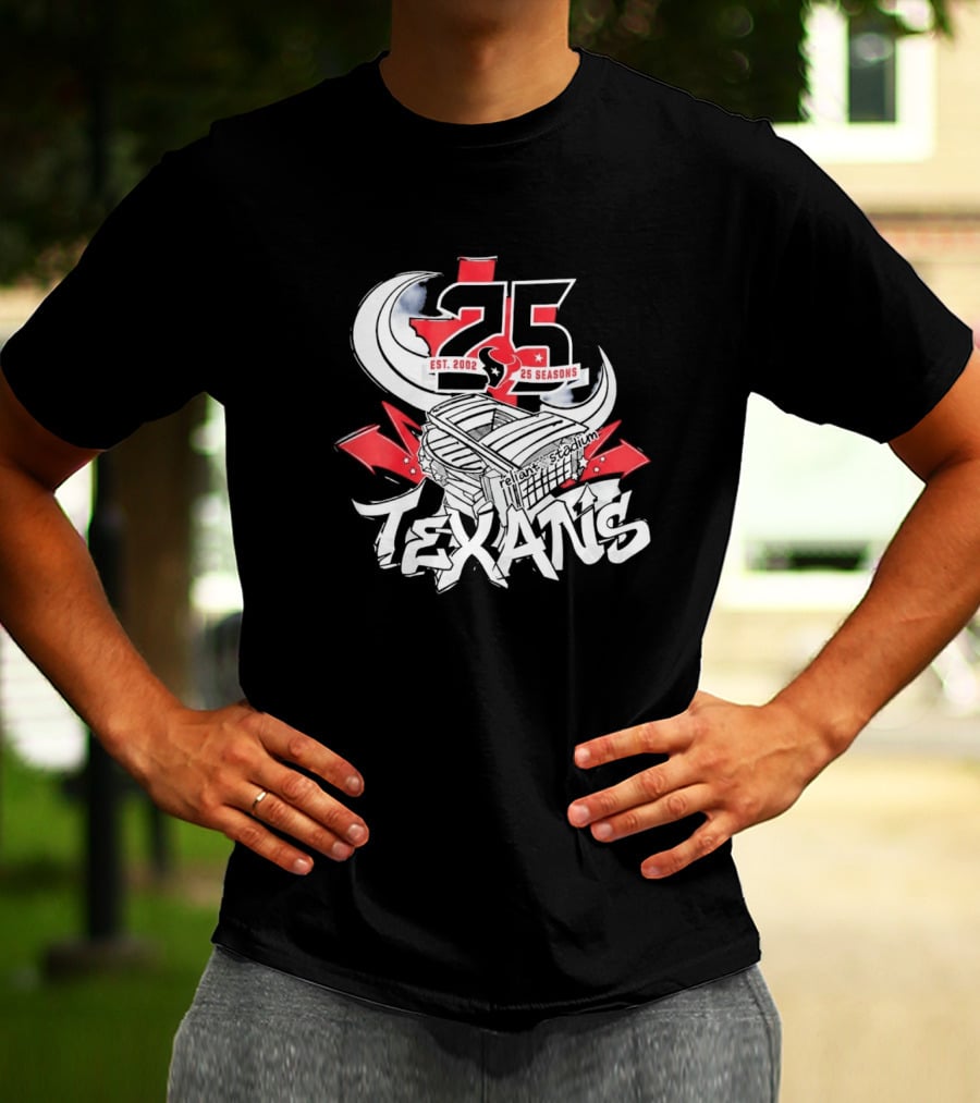 Texans 25 Seasons 2026 Est. 2002 Celebration T-Shirt