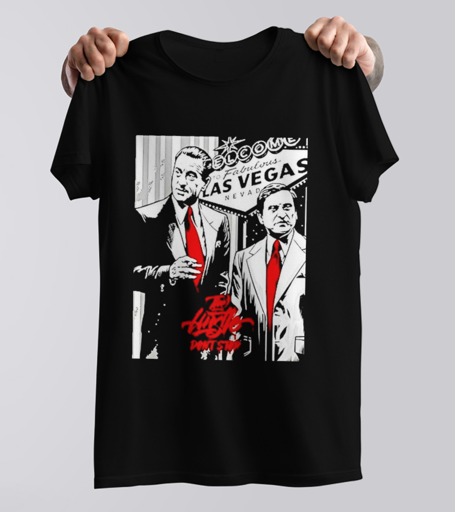 Las Vegas Casino Mobsters Red Tie T-Shirt