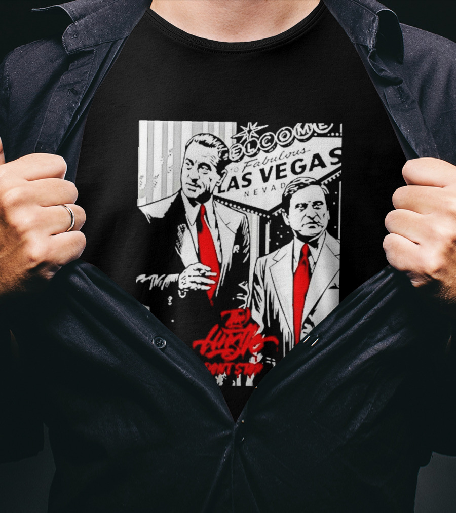 Las Vegas Casino Mobsters Red Tie T-Shirt
