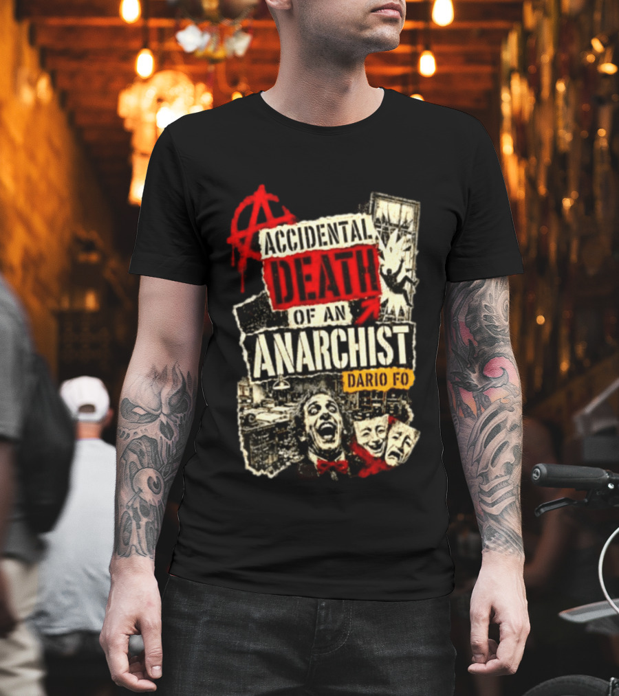 Accidental Death Of An Anarchist Dario Fo Red Anarchy T-Shirt