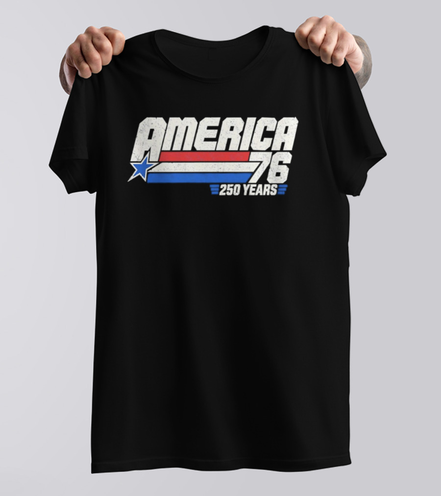 America 76 250 Years Star And Stripes Celebration T-Shirt