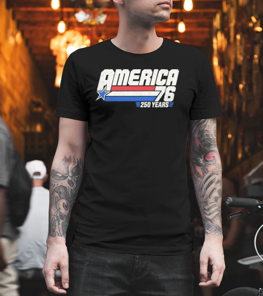 America 76 250 Years Star And Stripes Celebration T-Shirt