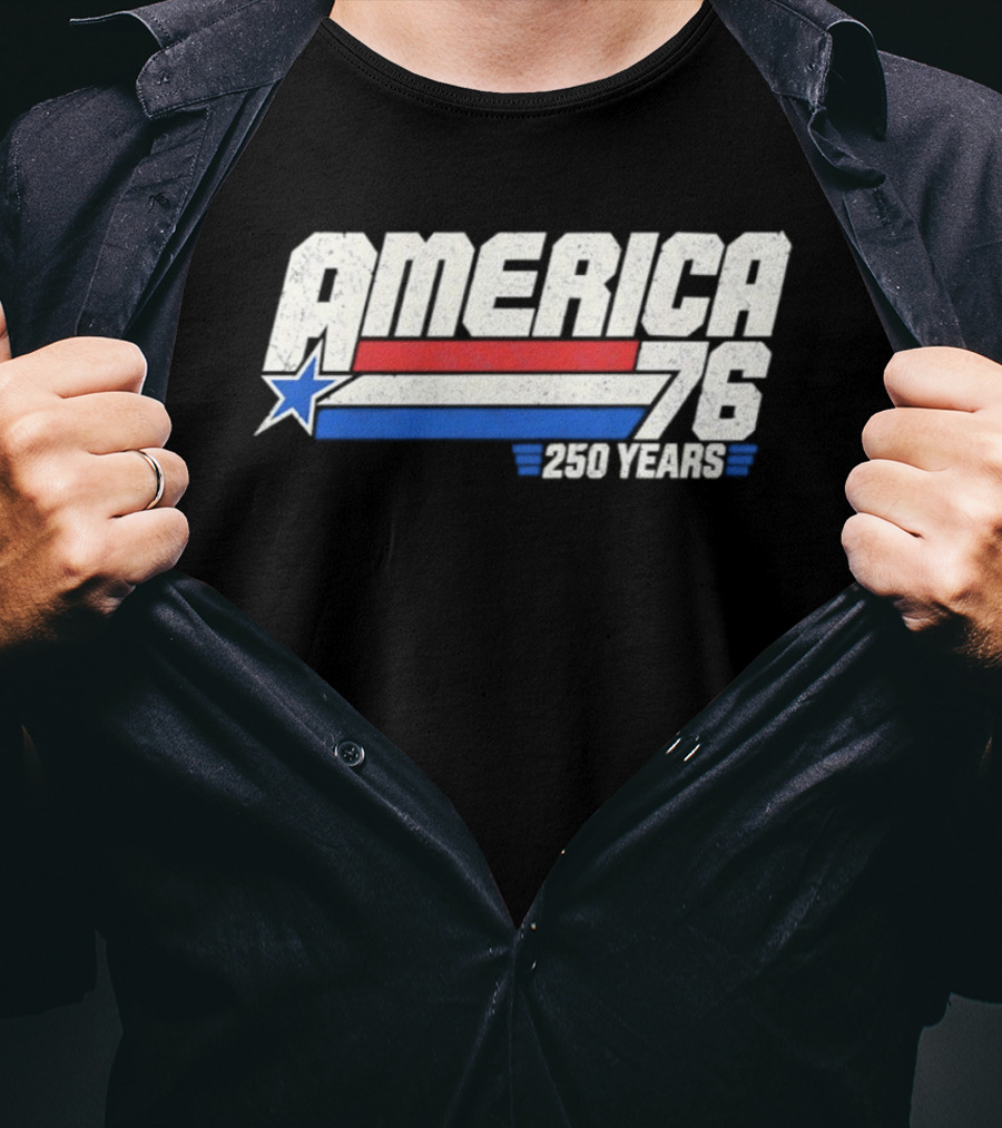 America 76 250 Years Star And Stripes Celebration T-Shirt