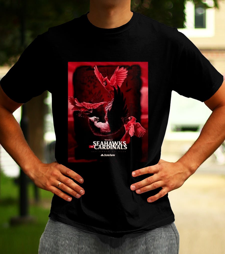Week 2 Arizona Cardinals Vs Seattle Seahawks State Farm Stadium Glendale September 20 2026 T-Shirt