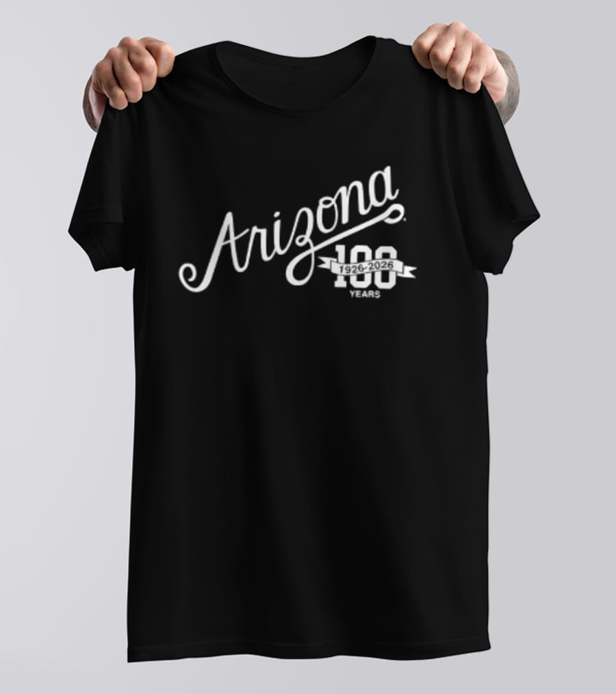 Arizona Wildcats 100 Years Bear Down John Button Salmon T-Shirt