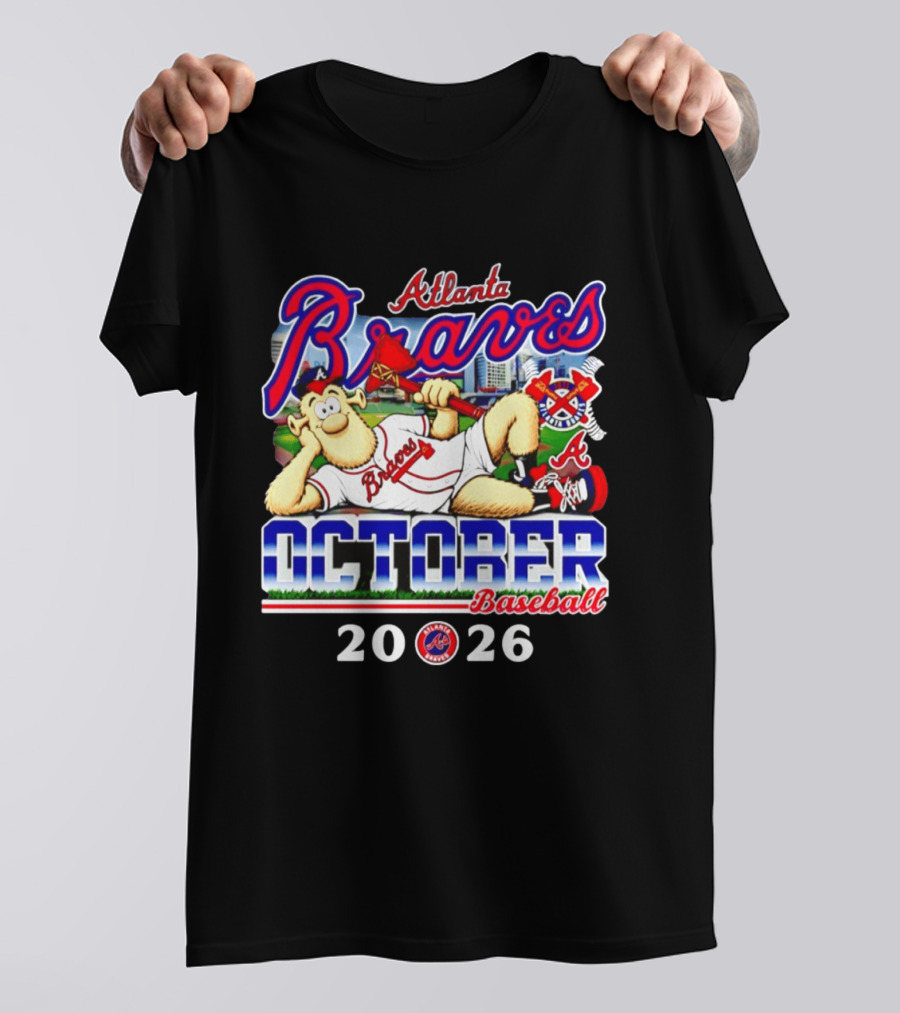 Atlanta Braves October Baseball 2026 MLB Postseason T-Shirt