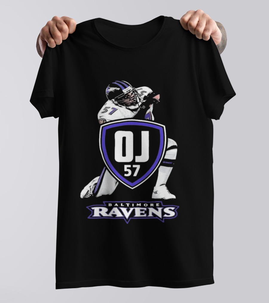 Baltimore Ravens OJ 57 Football Player T-Shirt
