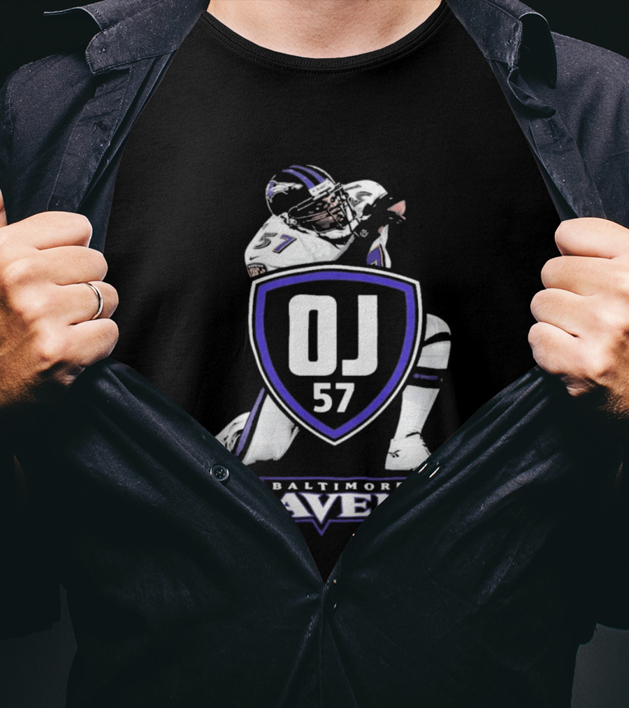 Baltimore Ravens OJ 57 Football Player T-Shirt