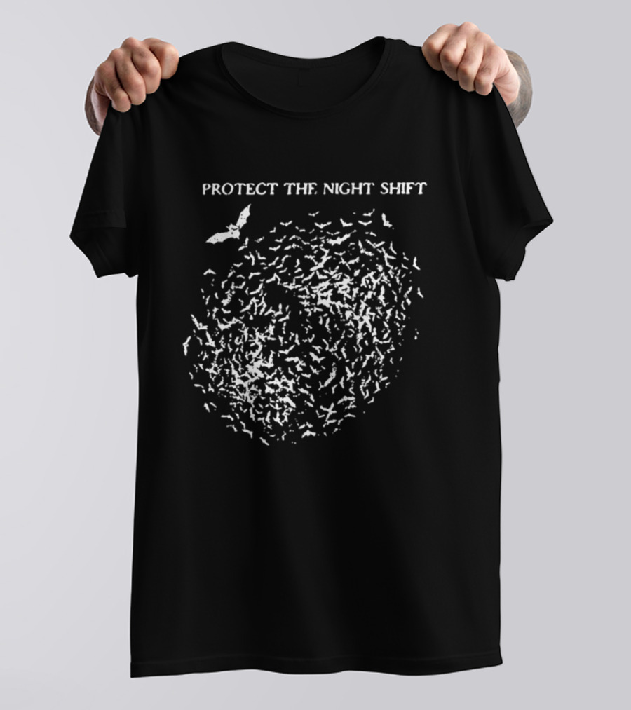 Protect The Night Shift Bat Conservation Halloween T-Shirt