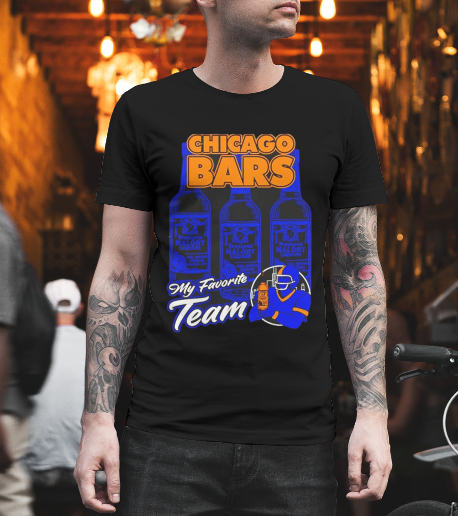Chicago Bars Malört My Favorite Team Sports Fan T-Shirt
