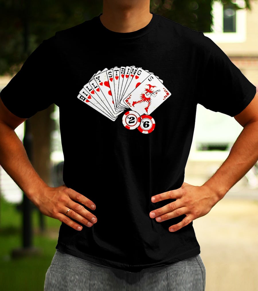 Billy Strings Fall 2026 Playing Cards Design By Miles Koldweyn With Poker Chips And Red Dragon T-Shirt